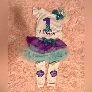 1st birthday mermaid outfit